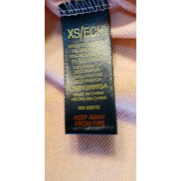 US Polo Assn Cropped T-shirt Pink Blue Logo Womens XS Stretchy Summer Vibes - Picture 15 of 16